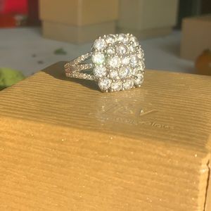 Zirconium Diamante cocktail ring
